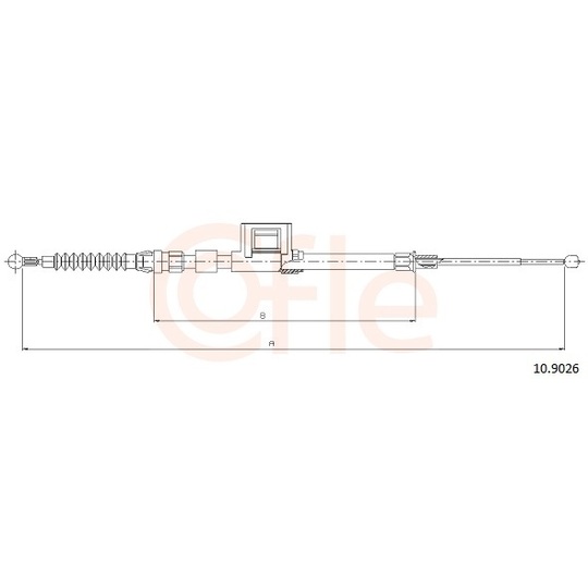 92.10.9026 - Cable, parking brake 