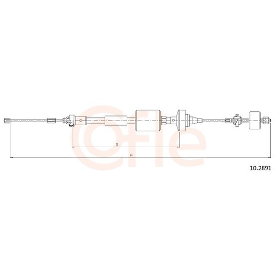 92.10.2891 - Clutch Cable 