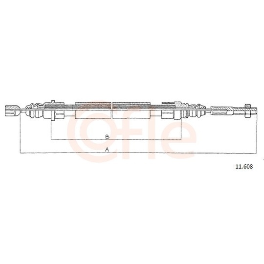 92.11.608 - Cable, parking brake 