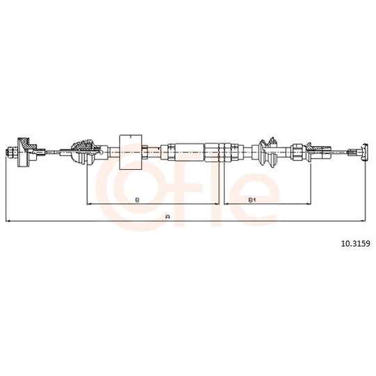 92.10.3159 - Clutch Cable 