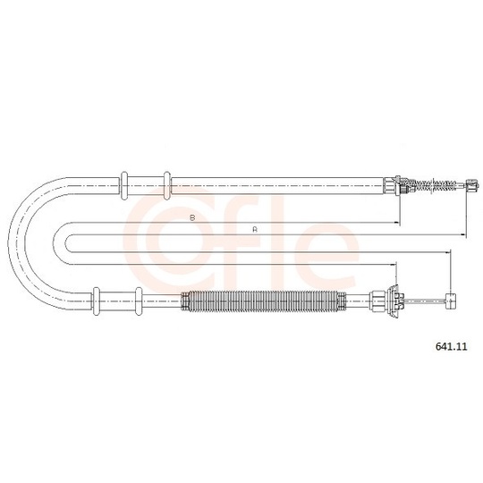 92.641.11 - Cable, parking brake 