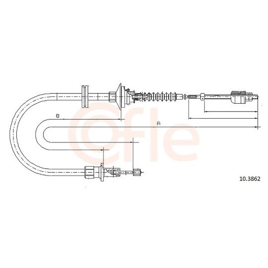 92.10.3862 - Clutch Cable 