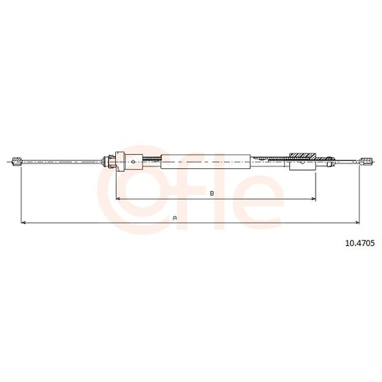 92.10.4705 - Cable, parking brake 