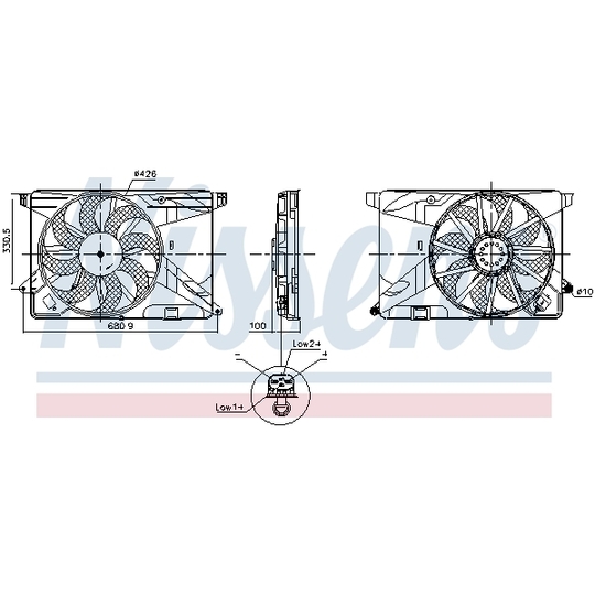 850124 - Fan, radiator 