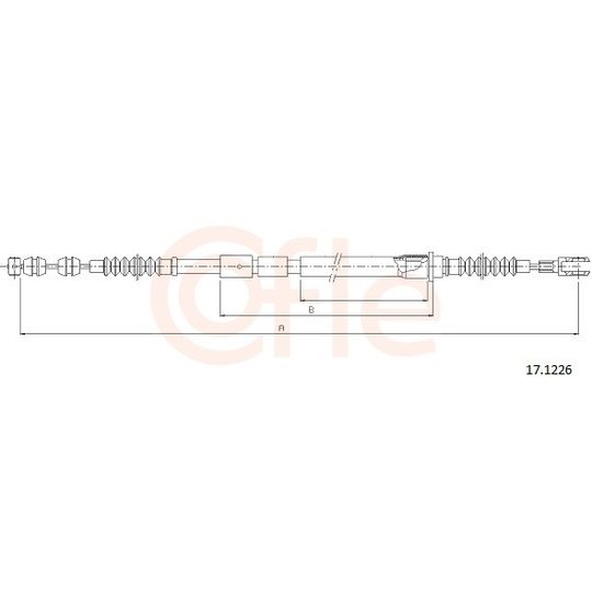 92.17.1226 - Cable, parking brake 