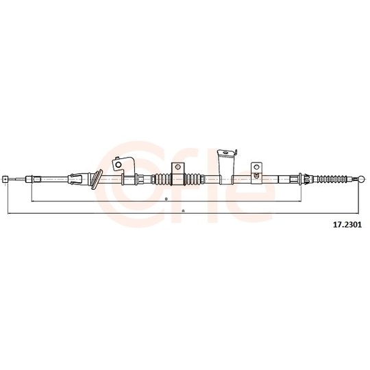 92.17.2301 - Cable, parking brake 