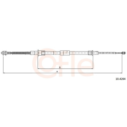 92.10.4264 - Cable, parking brake 