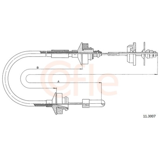 92.11.3007 - Clutch Cable 