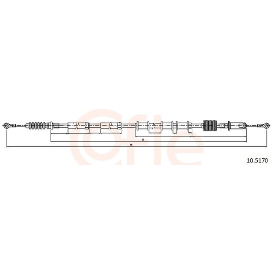 92.10.5170 - Cable, parking brake 