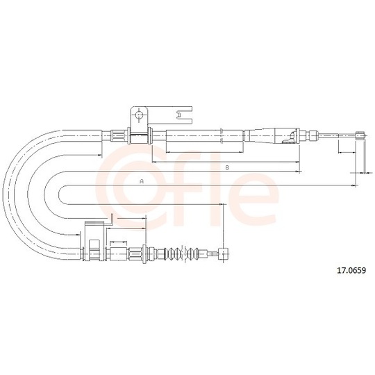 92.17.0659 - Cable, parking brake 