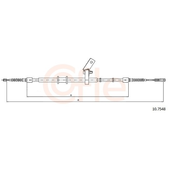 92.10.7548 - Cable, parking brake 