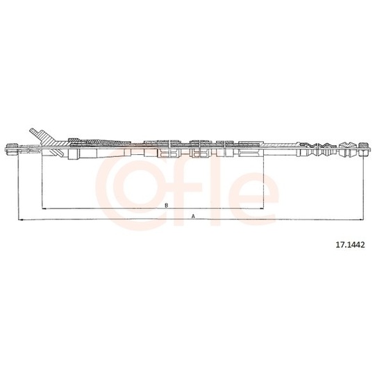 92.17.1442 - Cable, parking brake 