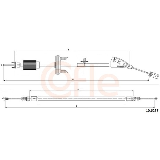 92.10.6237 - Cable, parking brake 