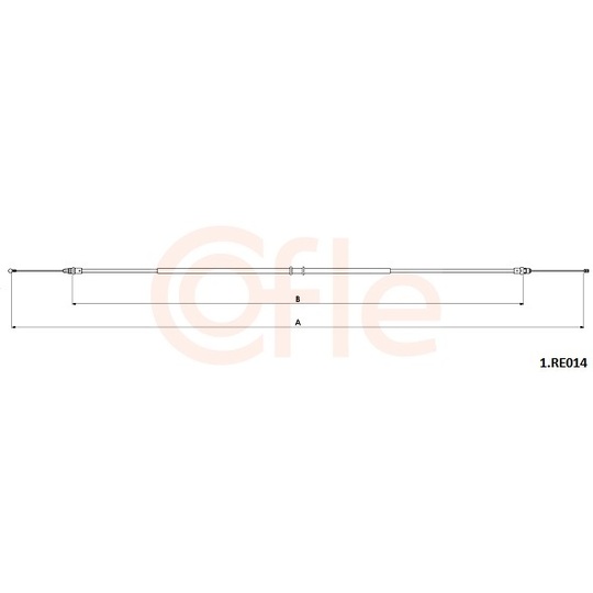 92.1.RE014 - Cable, parking brake 