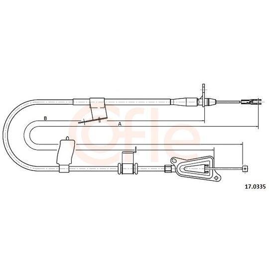 92.17.0335 - Cable, parking brake 