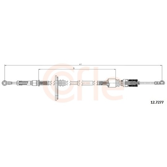 92.12.7277 - Cable, manual transmission 