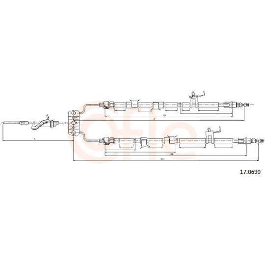 92.17.0690 - Cable, parking brake 