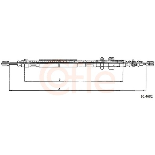 92.10.4682 - Cable, parking brake 