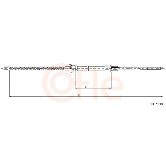 92.10.7134 - Cable, parking brake 