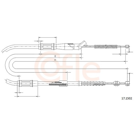 92.17.1502 - Cable, parking brake 