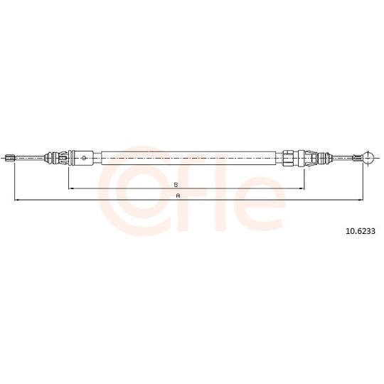 92.10.6233 - Cable, parking brake 