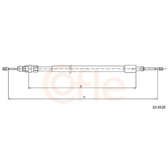 92.10.4526 - Cable, parking brake 