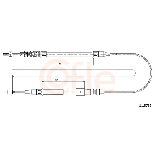 92.11.5769 - Cable, parking brake 