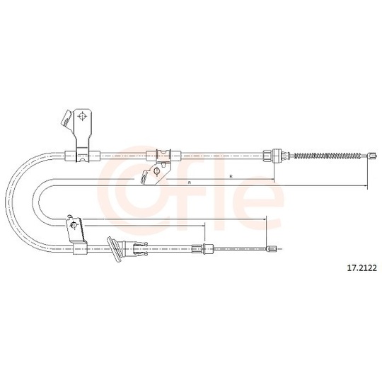 92.17.2122 - Cable, parking brake 