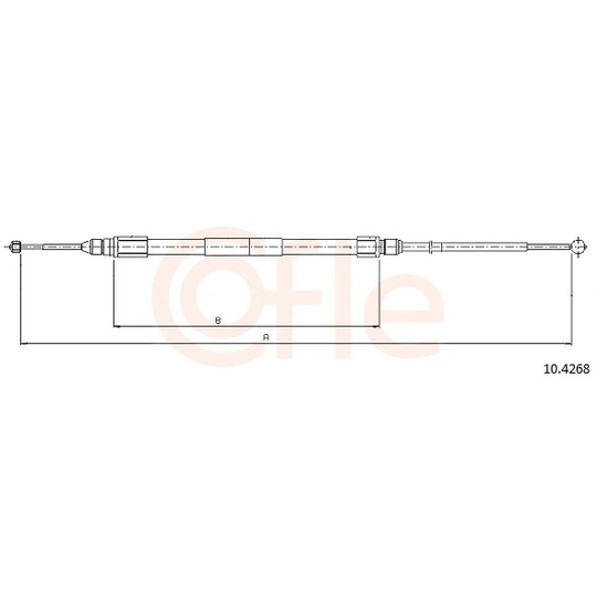 92.10.4268 - Cable, parking brake 