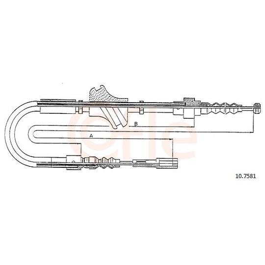 92.10.7581 - Cable, parking brake 