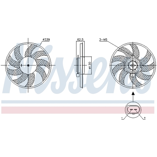 850105 - Fan, radiator 