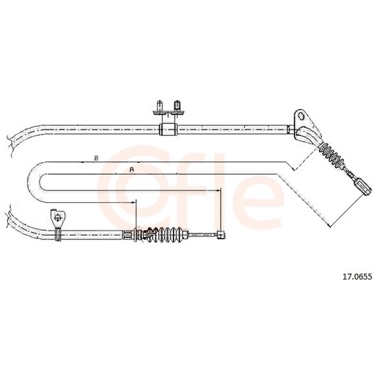 92.17.0655 - Cable, parking brake 