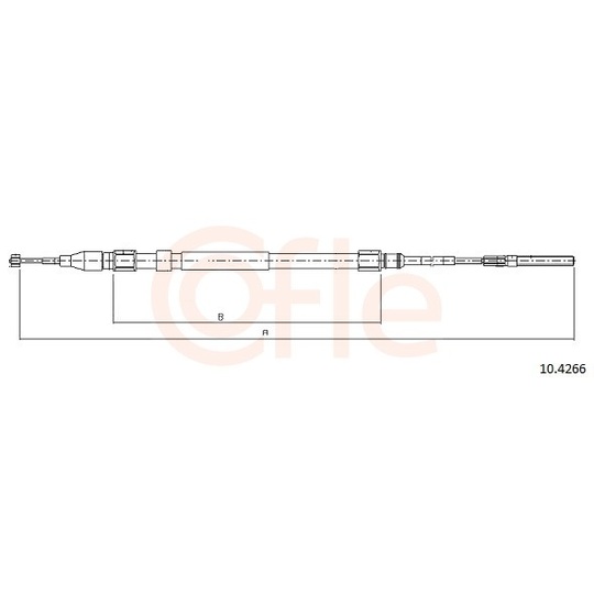 92.10.4266 - Cable, parking brake 