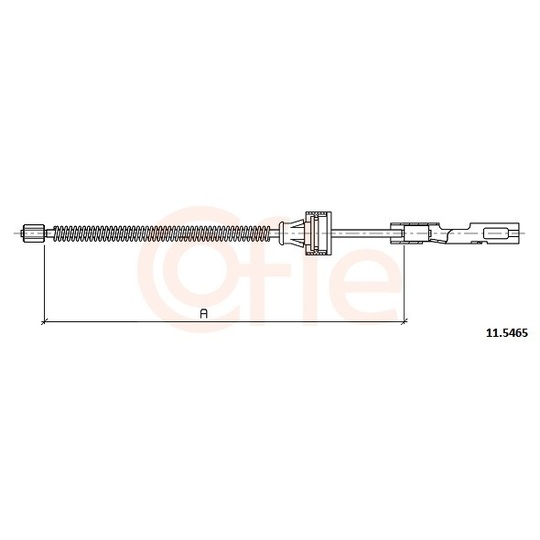 92.11.5465 - Cable, parking brake 