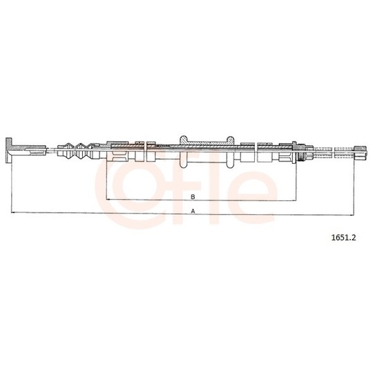 92.1651.2 - Cable, parking brake 