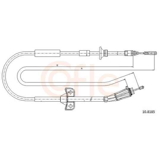 92.10.8185 - Cable, parking brake 