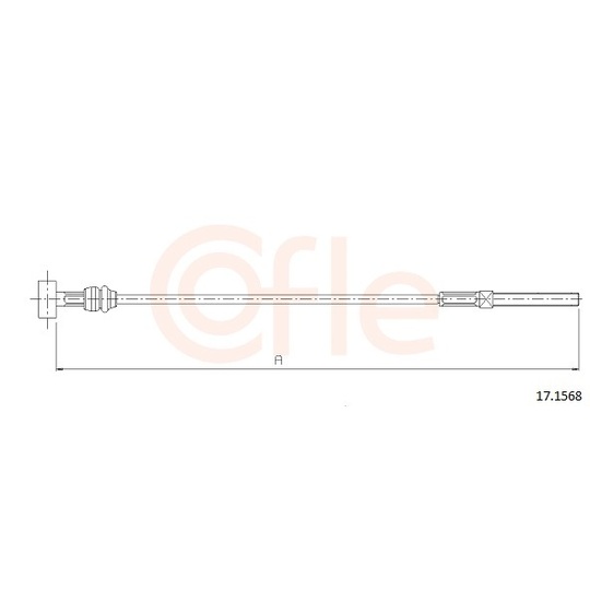 92.17.1568 - Cable, parking brake 