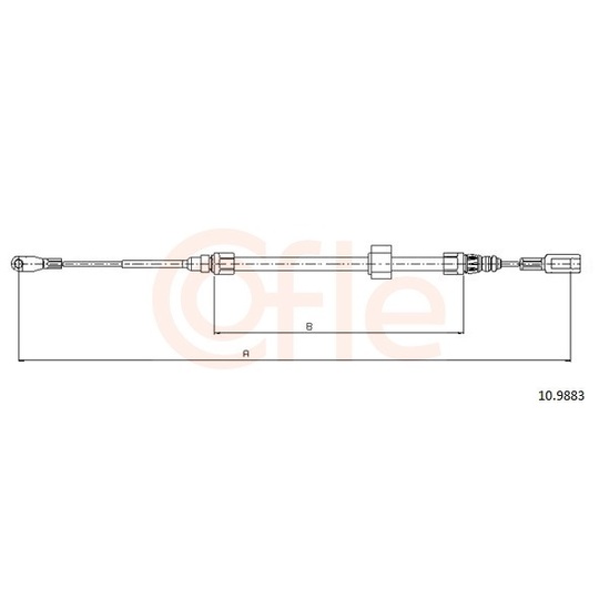 92.10.9883 - Cable, parking brake 