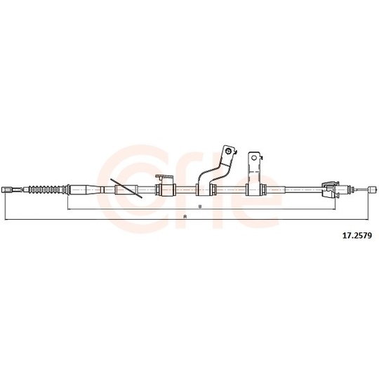 92.17.2579 - Cable, parking brake 