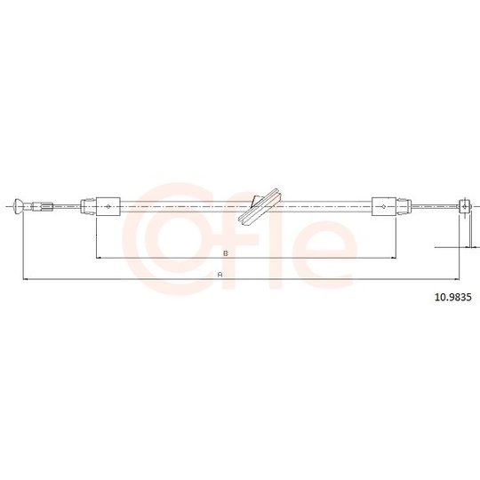 92.10.9835 - Cable, parking brake 