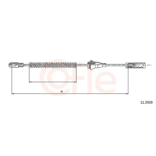 92.11.5939 - Cable, parking brake 