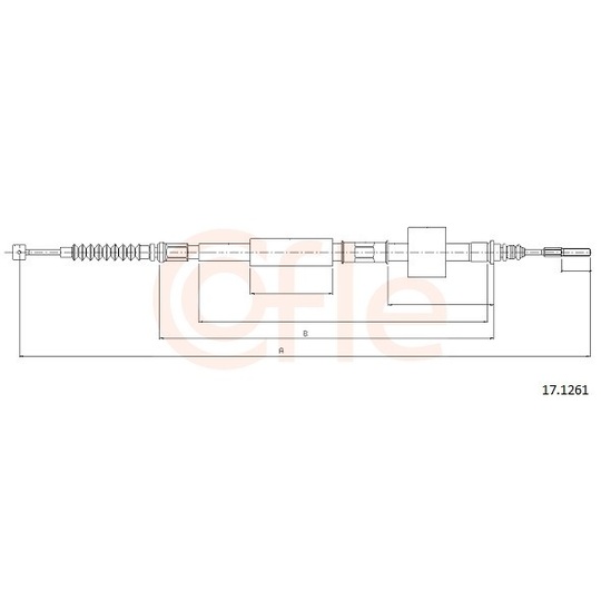 92.17.1261 - Cable, parking brake 