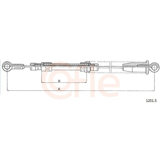 92.1251.5 - Cable, parking brake 