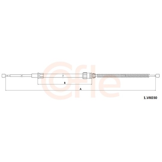 92.1.VK030 - Cable, parking brake 