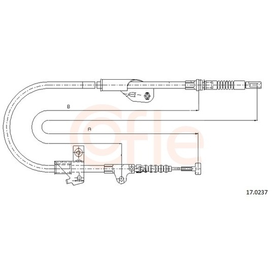 92.17.0237 - Cable, parking brake 