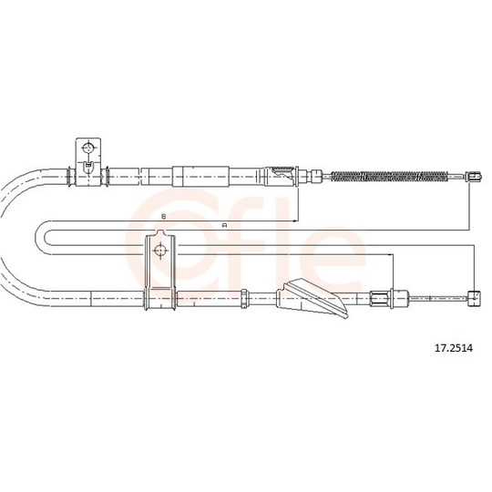 92.17.2514 - Cable, parking brake 