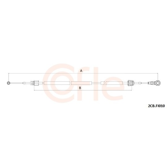 92.2CB.FI010 - Cable, manual transmission 