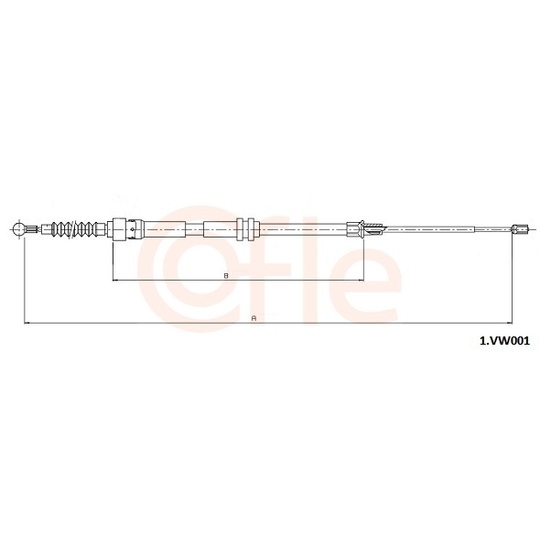 92.1.VK001 - Cable, parking brake 