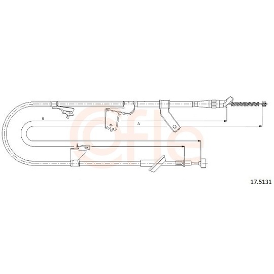 92.17.5131 - Cable, parking brake 