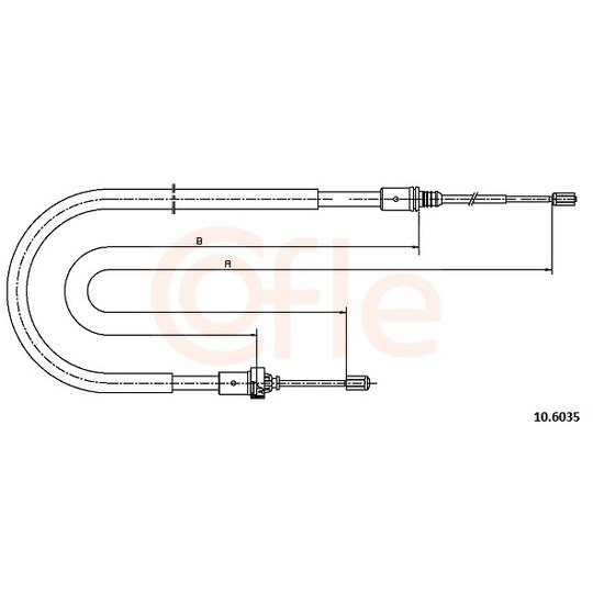 92.10.6035 - Cable, parking brake 